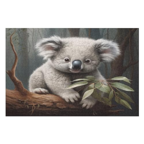 Puzzles Koala, 1000 Teile, Puzzle Aus Holz Für Erwachsene Und Kinder Ab 12 Jahren, Lernspielzeug （75×50cm） von LTTTT