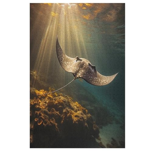 Puzzles Mantarochen, 1000 Teile, Puzzle Aus Holz Für Erwachsene Und Kinder Ab 12 Jahren, Lernspielzeug 78×53cm Puzzles Mantarochen, 1000 Teile, Puzzle Aus Holz Für Erwachsene Und Kinder Ab 12 Jahren, Lernspielzeug 78×53cm von LTTTT