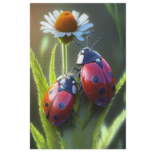 Puzzles Marienkäfer, 1000 Teile, Puzzle Aus Holz Für Erwachsene Und Kinder Ab 12 Jahren, Lernspielzeug 78×53cm Puzzles Marienkäfer, 1000 Teile, Puzzle Aus Holz Für Erwachsene Und Kinder Ab 12 Jahren, Lernspielzeug 78×53cm von LTTTT