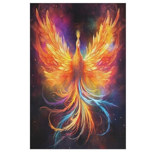 Puzzles Phönix, 1000 Teile, Puzzle Aus Holz Für Erwachsene Und Kinder Ab 12 Jahren, Lernspielzeug 78×53cm von LTTTT