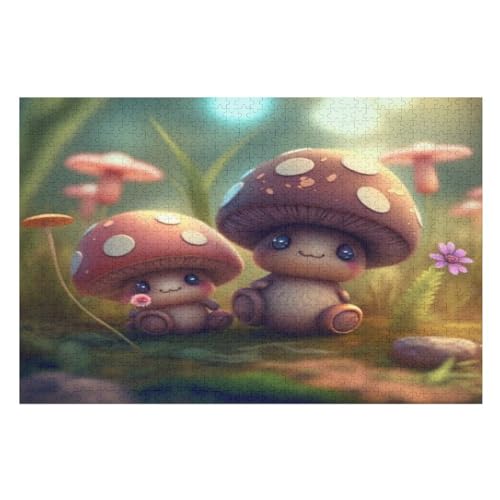 Puzzles Pilz, 1000 Teile, Puzzle Aus Holz Für Erwachsene Und Kinder Ab 12 Jahren, Lernspielzeug （75×50cm） von LTTTT