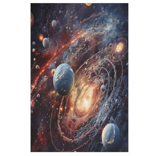 Puzzles Planet, 1000 Teile, Puzzle Aus Holz Für Erwachsene Und Kinder Ab 12 Jahren, Lernspielzeug 78×53cm Puzzles Planet, 1000 Teile, Puzzle Aus Holz Für Erwachsene Und Kinder Ab 12 Jahren, Lernspielzeug 78×53cm von LTTTT