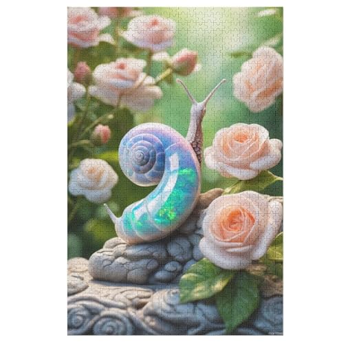 Puzzles Schnecke, 1000 Teile, Puzzle Aus Holz Für Erwachsene Und Kinder Ab 12 Jahren, Lernspielzeug 78×53cm Puzzles Schnecke, 1000 Teile, Puzzle Aus Holz Für Erwachsene Und Kinder Ab 12 Jahren, Lernspielzeug 78×53cm von LTTTT