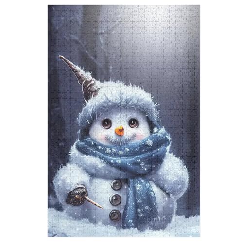 Puzzles Schneemann, 1000 Teile, Puzzle Aus Holz Für Erwachsene Und Kinder Ab 12 Jahren, Lernspielzeug 78×53cm Puzzles Schneemann, 1000 Teile, Puzzle Aus Holz Für Erwachsene Und Kinder Ab 12 Jahren, Lernspielzeug 78×53cm von LTTTT