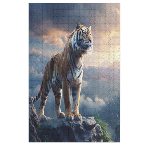 Puzzles Tiger, 1000 Teile, Puzzle Aus Holz Für Erwachsene Und Kinder Ab 12 Jahren, Lernspielzeug 78×53cm Puzzles Tiger, 1000 Teile, Puzzle Aus Holz Für Erwachsene Und Kinder Ab 12 Jahren, Lernspielzeug 78×53cm von LTTTT