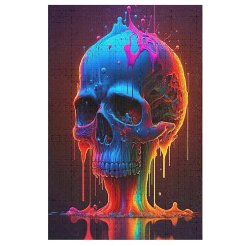 Schädel Puzzles 1000 Teile Erwachsener Kniffel Spaß Für Die Ganze Familie, Holzpuzzle Kinder Erwachsene, Impossible Puzzle Schwer 78×53cm Schädel Puzzles 1000 Teile Erwachsener Kniffel Spaß Für Die Ganze Familie, Holzpuzzle Kinder Erwachsene, Impossible Puzzle Schwer 78×53cm von LTTTT