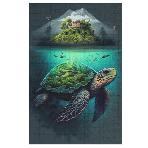Schildkröte Holzpuzzle - Puzzle Für Erwachsene, 1000-teilige Puzzles Für Teenager Und Kinder, Herausfordernde Spiele 78×53cm Schildkröte Holzpuzzle - Puzzle Für Erwachsene, 1000-teilige Puzzles Für Teenager Und Kinder, Herausfordernde Spiele 78×53cm von LTTTT
