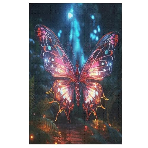 Schmetterling Puzzle 1000 Teile, Holzpuzzle Herausforderndes Geschicklichkeitsspiel Für Die Ganze Familie, Kinder Erwachsenenpuzzle Ab 12 Jahren 78×53cm Schmetterling Puzzle 1000 Teile, Holzpuzzle Herausforderndes Geschicklichkeitsspiel Für Die Ganze Familie, Kinder Erwachsenenpuzzle Ab 12 Jahren 78×53cm von LTTTT