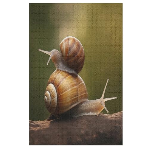 Schnecken Puzzle 1000 Teile, Holzpuzzle Herausforderndes Geschicklichkeitsspiel Für Die Ganze Familie, Kinder Erwachsenenpuzzle Ab 12 Jahren 78×53cm Schnecken Puzzle 1000 Teile, Holzpuzzle Herausforderndes Geschicklichkeitsspiel Für Die Ganze Familie, Kinder Erwachsenenpuzzle Ab 12 Jahren 78×53cm von LTTTT