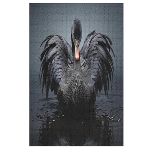 Schwan Holzpuzzle Für Erwachsene Teenager Stress Abbauen Familien-Puzzlespiel Poster 1000-teiliges Puzzle Kinder Lernspiel 78×53cm Schwan Holzpuzzle Für Erwachsene Teenager Stress Abbauen Familien-Puzzlespiel Poster 1000-teiliges Puzzle Kinder Lernspiel 78×53cm von LTTTT
