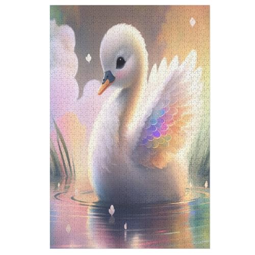 Schwan Puzzle 1000 Teile, Holzpuzzle Für Erwachsene Kinder, Impossible Puzzles, Geschicklichkeitsspiel Für Die Ganze Familie 78×53cm Schwan Puzzle 1000 Teile, Holzpuzzle Für Erwachsene Kinder, Impossible Puzzles, Geschicklichkeitsspiel Für Die Ganze Familie 78×53cm von LTTTT
