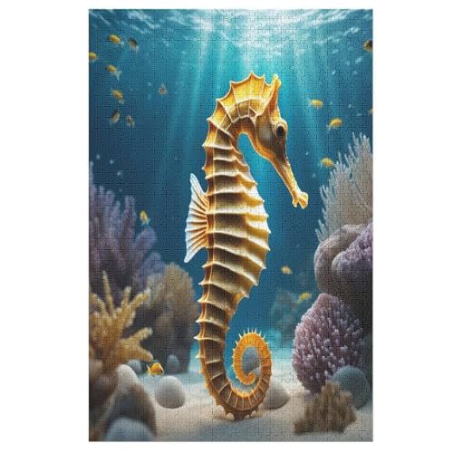SeeHorsechen Puzzle 1000 Teile, Holzpuzzle Herausforderndes Geschicklichkeitsspiel Für Die Ganze Familie, Kinder Erwachsenenpuzzle Ab 12 Jahren 78×53cm SeeHorsechen Puzzle 1000 Teile, Holzpuzzle Herausforderndes Geschicklichkeitsspiel Für Die Ganze Familie, Kinder Erwachsenenpuzzle Ab 12 Jahren 78×53cm von LTTTT