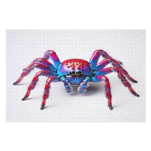 Spinne Pattern Puzzles 1000 Teile Erwachsener Kniffel Spaß Für Die Ganze Familie, Holzpuzzle Kinder Erwachsene, Impossible Puzzle Schwer （75×50cm） von LTTTT