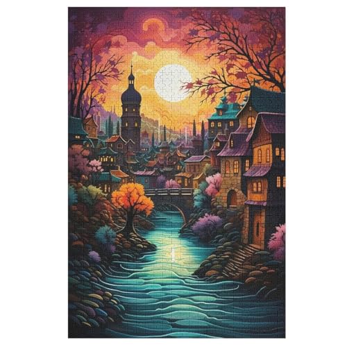 Stadtarchitektur -Puzzle, 1000 Teile,Holzpuzzle Für Erwachsene Kinder, Lustiges Spielzeug, Denkspiel, Bildungsspiel, 78×53cm Stadtarchitektur -Puzzle, 1000 Teile,Holzpuzzle Für Erwachsene Kinder, Lustiges Spielzeug, Denkspiel, Bildungsspiel, 78×53cm von LTTTT