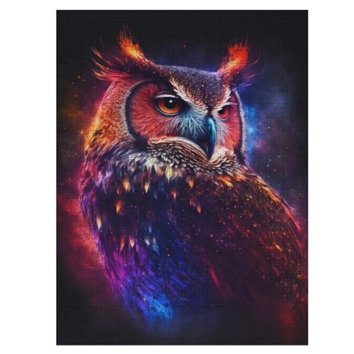 Star Eule Holzpuzzle 500 Teile Klassische Puzzles Erwachsene Kinder Puzzle DIY Kit Holzspielzeug Einzigartiges Geschenk 55×41cm Star Eule Holzpuzzle 500 Teile Klassische Puzzles Erwachsene Kinder Puzzle DIY Kit Holzspielzeug Einzigartiges Geschenk 55×41cm von LTTTT