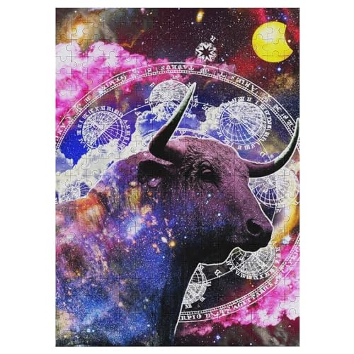Stier Sternzeichen Wandkunst Puzzles Für Erwachsene, 300-teiliges Holzpuzzle, Geeignet Für Kinder Ab 12 Jahren, Die Pädagogische Puzzle 42×30cm Stier Sternzeichen Wandkunst Puzzles Für Erwachsene, 300-teiliges Holzpuzzle, Geeignet Für Kinder Ab 12 Jahren, Die Pädagogische Puzzle 42×30cm von LTTTT