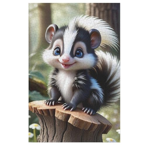 Stinktier Puzzle Für Erwachsene 1000 Teile Premium Recyceltes Brett Zum Lernen, Lernspielzeug, Familienspiele Kinder Holzpuzzle 78×53cm Stinktier Puzzle Für Erwachsene 1000 Teile Premium Recyceltes Brett Zum Lernen, Lernspielzeug, Familienspiele Kinder Holzpuzzle 78×53cm von LTTTT