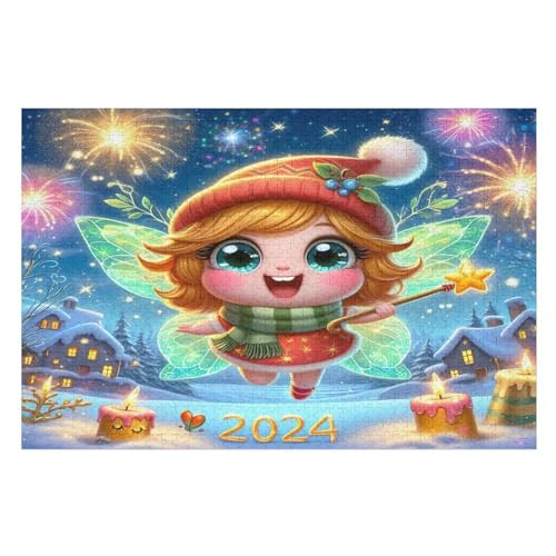 Süße Elfe -Puzzle, 1000 Teile,Holzpuzzle Für Erwachsene Kinder, Lustiges Spielzeug, Denkspiel, Bildungsspiel, （75×50cm） von LTTTT