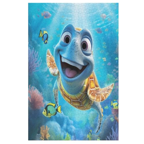 Süße Schildkröte Puzzles 1000 Teile Erwachsener Kniffel Spaß Für Die Ganze Familie, Holzpuzzle Kinder Erwachsene, Impossible Puzzle Schwer 78×53cm Süße Schildkröte Puzzles 1000 Teile Erwachsener Kniffel Spaß Für Die Ganze Familie, Holzpuzzle Kinder Erwachsene, Impossible Puzzle Schwer 78×53cm von LTTTT