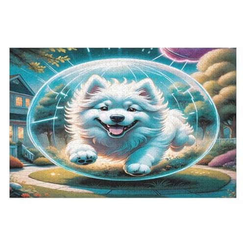Süßer Hund 1000 Teile Premium-Puzzles Für Erwachsene Kinder- Holzpuzzles Spaß Und Lernspiele - Perfekte Puzzle-Geschenke （75×50cm） von LTTTT