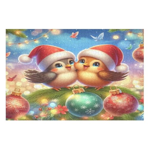 Süßer Vogel Puzzles 1000 Teile Erwachsener Kniffel Spaß Für Die Ganze Familie, Holzpuzzle Kinder Erwachsene, Impossible Puzzle Schwer （75×50cm） von LTTTT