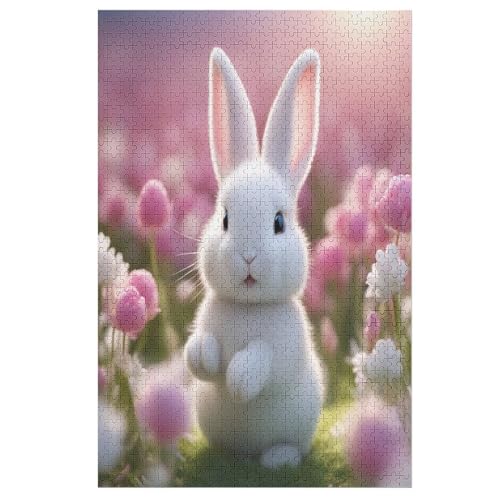 Süßes Kaninchen Holzpuzzle 1000 Teile Klassische Puzzles Erwachsene Kinder Puzzle DIY Kit Holzspielzeug Einzigartiges Geschenk 78×53cm Süßes Kaninchen Holzpuzzle 1000 Teile Klassische Puzzles Erwachsene Kinder Puzzle DIY Kit Holzspielzeug Einzigartiges Geschenk 78×53cm von LTTTT