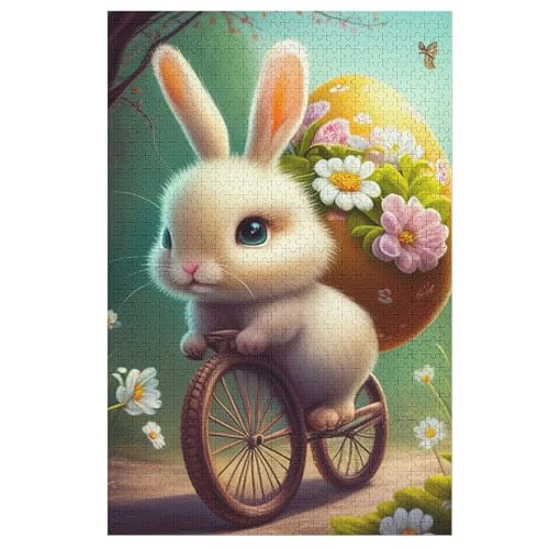 Süßes Kaninchen Puzzle, Puzzles Für Erwachsene Kinder, 1000 Teile Holzpuzzle, Für Jugendliche Herausforderungsspielzeug 78×53cm Süßes Kaninchen Puzzle, Puzzles Für Erwachsene Kinder, 1000 Teile Holzpuzzle, Für Jugendliche Herausforderungsspielzeug 78×53cm von LTTTT