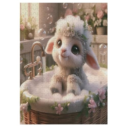 Süßes Schaf Puzzles 300 Teile Für Jugendliche Kreatives Holzpuzzlespielzeug Familienspiel Schwierigkeitsgrad Herausforderungspuzzles 42×30cm Süßes Schaf Puzzles 300 Teile Für Jugendliche Kreatives Holzpuzzlespielzeug Familienspiel Schwierigkeitsgrad Herausforderungspuzzles 42×30cm von LTTTT