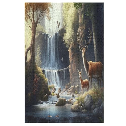 Tier Deer Puzzles 1000 Teile Erwachsener Kniffel Spaß Für Die Ganze Familie, Holzpuzzle Kinder Erwachsene, Impossible Puzzle Schwer 78×53cm Tier Deer Puzzles 1000 Teile Erwachsener Kniffel Spaß Für Die Ganze Familie, Holzpuzzle Kinder Erwachsene, Impossible Puzzle Schwer 78×53cm von LTTTT