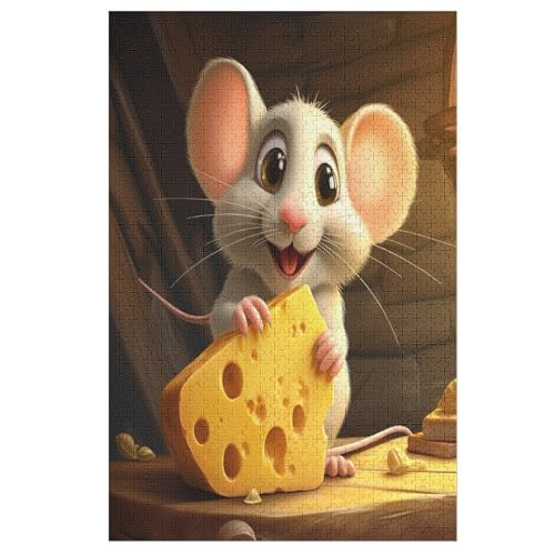 Tier Maus Holzpuzzle - 1000 Teiliges Jigsaw Knobelspiel - Puzzle Für Erwachsene & Kinder - Outdoor & Reisespielzeug 78×53cm Tier Maus Holzpuzzle - 1000 Teiliges Jigsaw Knobelspiel - Puzzle Für Erwachsene & Kinder - Outdoor & Reisespielzeug 78×53cm von LTTTT