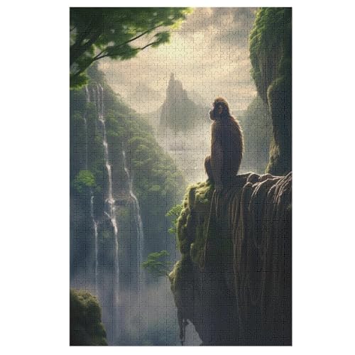 Tier Monkey Puzzles 1000 Teile Erwachsener Kniffel Spaß Für Die Ganze Familie, Holzpuzzle Kinder Erwachsene, Impossible Puzzle Schwer 78×53cm Tier Monkey Puzzles 1000 Teile Erwachsener Kniffel Spaß Für Die Ganze Familie, Holzpuzzle Kinder Erwachsene, Impossible Puzzle Schwer 78×53cm von LTTTT