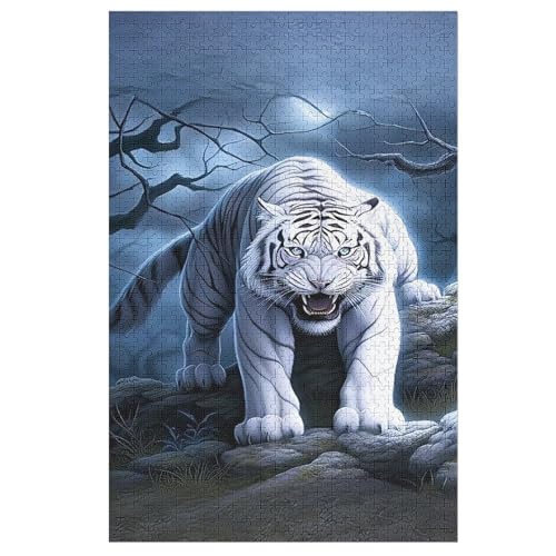 Tiger Holzpuzzle Für Erwachsene Teenager Stress Abbauen Familien-Puzzlespiel Poster 1000-teiliges Puzzle Kinder Lernspiel 78×53cm Tiger Holzpuzzle Für Erwachsene Teenager Stress Abbauen Familien-Puzzlespiel Poster 1000-teiliges Puzzle Kinder Lernspiel 78×53cm von LTTTT