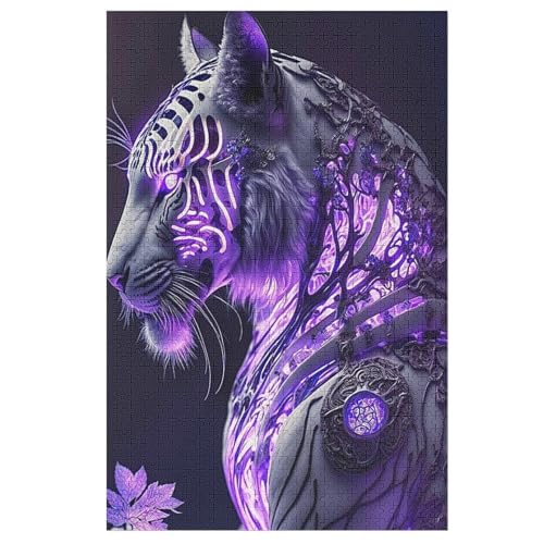 Tiger Puzzle 1000 Teile, Holzpuzzle Für Erwachsene Kinder, Impossible Puzzles, Geschicklichkeitsspiel Für Die Ganze Familie 78×53cm Tiger Puzzle 1000 Teile, Holzpuzzle Für Erwachsene Kinder, Impossible Puzzles, Geschicklichkeitsspiel Für Die Ganze Familie 78×53cm von LTTTT