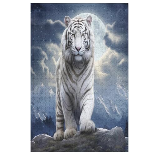 Tiger Puzzle 1000 Teile, Holzpuzzle Herausforderndes Geschicklichkeitsspiel Für Die Ganze Familie, Kinder Erwachsenenpuzzle Ab 12 Jahren 78×53cm Tiger Puzzle 1000 Teile, Holzpuzzle Herausforderndes Geschicklichkeitsspiel Für Die Ganze Familie, Kinder Erwachsenenpuzzle Ab 12 Jahren 78×53cm von LTTTT
