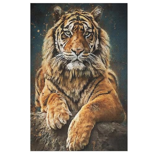Tiger Puzzles 1000 Teile Erwachsener Kniffel Spaß Für Die Ganze Familie, Holzpuzzle Kinder Erwachsene, Impossible Puzzle Schwer 78×53cm Tiger Puzzles 1000 Teile Erwachsener Kniffel Spaß Für Die Ganze Familie, Holzpuzzle Kinder Erwachsene, Impossible Puzzle Schwer 78×53cm von LTTTT