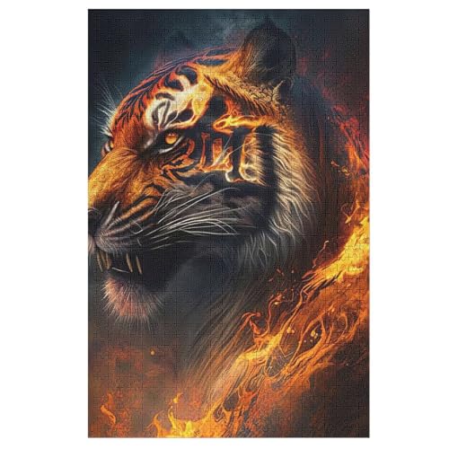 Tiger-Puzzlespiel Aus Holz, 1000 Puzzleteile, Puzzle Für Teenager Und Erwachsene, Kreatives Spielzeug, Puzzles, 78×53cm Tiger-Puzzlespiel Aus Holz, 1000 Puzzleteile, Puzzle Für Teenager Und Erwachsene, Kreatives Spielzeug, Puzzles, 78×53cm von LTTTT