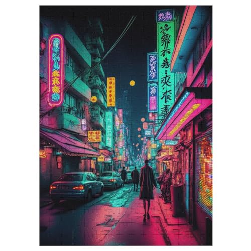 Tokio Neon 300 Teile Premium-Puzzles Für Erwachsene Kinder- Holzpuzzles Spaß Und Lernspiele - Perfekte Puzzle-Geschenke 42×30cm Tokio Neon 300 Teile Premium-Puzzles Für Erwachsene Kinder- Holzpuzzles Spaß Und Lernspiele - Perfekte Puzzle-Geschenke 42×30cm von LTTTT