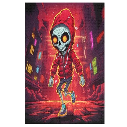 Totenkopf Holzpuzzle - 1000 Teiliges Jigsaw Knobelspiel - Puzzle Für Erwachsene & Kinder - Outdoor & Reisespielzeug 78×53cm Totenkopf Holzpuzzle - 1000 Teiliges Jigsaw Knobelspiel - Puzzle Für Erwachsene & Kinder - Outdoor & Reisespielzeug 78×53cm von LTTTT
