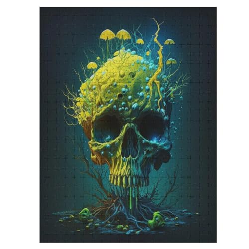 Totenkopf Holzpuzzle 500 Teile Klassische Puzzles Erwachsene Kinder Puzzle DIY Kit Holzspielzeug Einzigartiges Geschenk 55×41cm Totenkopf Holzpuzzle 500 Teile Klassische Puzzles Erwachsene Kinder Puzzle DIY Kit Holzspielzeug Einzigartiges Geschenk 55×41cm von LTTTT