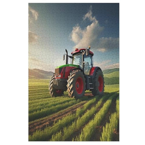Traktor Puzzle Für Erwachsene 1000 Teile Premium Recyceltes Brett Zum Lernen, Lernspielzeug, Familienspiele Kinder Holzpuzzle 78×53cm Traktor Puzzle Für Erwachsene 1000 Teile Premium Recyceltes Brett Zum Lernen, Lernspielzeug, Familienspiele Kinder Holzpuzzle 78×53cm von LTTTT