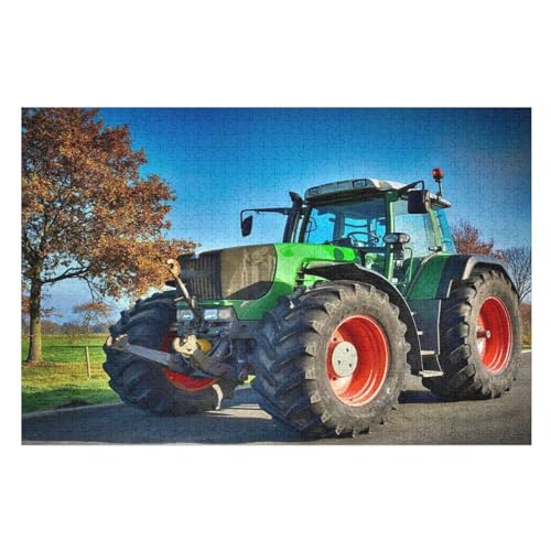Traktor Puzzles 1000 Teile Erwachsener Kniffel Spaß Für Die Ganze Familie, Holzpuzzle Kinder Erwachsene, Impossible Puzzle Schwer （75×50cm） von LTTTT