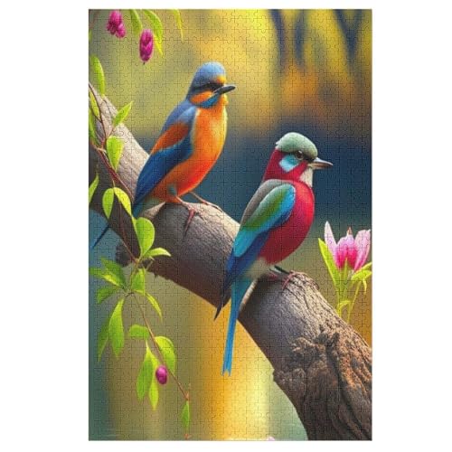 Vogelie Holzpuzzle Für Erwachsene Teenager Stress Abbauen Familien-Puzzlespiel Poster 1000-teiliges Puzzle Kinder Lernspiel 78×53cm Vogelie Holzpuzzle Für Erwachsene Teenager Stress Abbauen Familien-Puzzlespiel Poster 1000-teiliges Puzzle Kinder Lernspiel 78×53cm von LTTTT