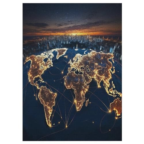 Weltkarte Puzzle, Puzzles Für Erwachsene Kinder, 300 Teile Holzpuzzle, Für Jugendliche & Erwachsene Herausforderungsspielzeug 42×30cm Weltkarte Puzzle, Puzzles Für Erwachsene Kinder, 300 Teile Holzpuzzle, Für Jugendliche & Erwachsene Herausforderungsspielzeug 42×30cm von LTTTT