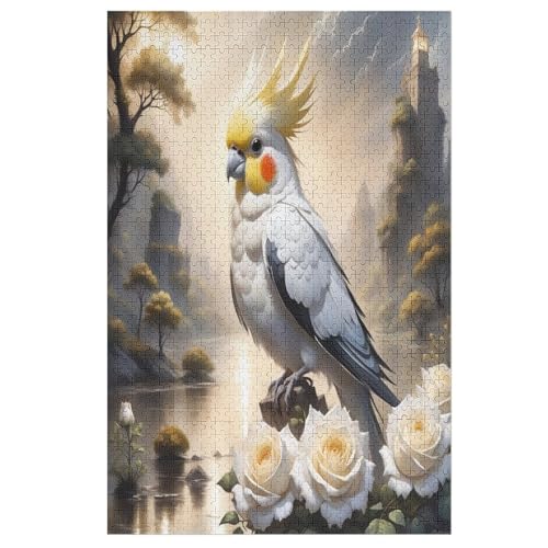 White Papagei Puzzle 1000 Teile, Holzpuzzle Herausforderndes Geschicklichkeitsspiel Für Die Ganze Familie, Kinder Erwachsenenpuzzle Ab 12 Jahren 78×53cm White Papagei Puzzle 1000 Teile, Holzpuzzle Herausforderndes Geschicklichkeitsspiel Für Die Ganze Familie, Kinder Erwachsenenpuzzle Ab 12 Jahren 78×53cm von LTTTT
