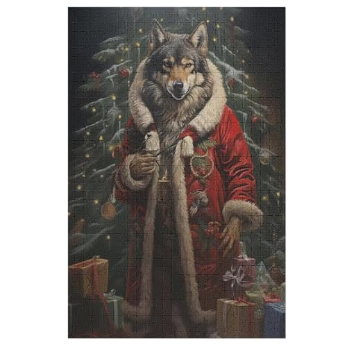 Wolf 1000 Teile Puzzles, Wood Craft, Hochwertiges Modernes Puzzle, DIY, Für Erwachsene Und Kinder Ab 12 Jahren, 78×53cm Wolf 1000 Teile Puzzles, Wood Craft, Hochwertiges Modernes Puzzle, DIY, Für Erwachsene Und Kinder Ab 12 Jahren, 78×53cm von LTTTT