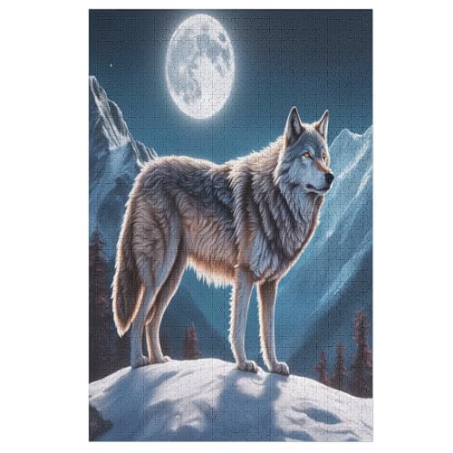 Wolf Holzpuzzle - 1000 Teiliges Jigsaw Knobelspiel - Puzzle Für Erwachsene & Kinder - Outdoor & Reisespielzeug 78×53cm Wolf Holzpuzzle - 1000 Teiliges Jigsaw Knobelspiel - Puzzle Für Erwachsene & Kinder - Outdoor & Reisespielzeug 78×53cm von LTTTT