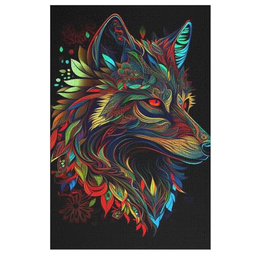 Wolf Holzpuzzle - 1000 Teiliges Jigsaw Knobelspiel - Puzzle Für Erwachsene & Kinder - Outdoor & Reisespielzeug 78×53cm Wolf Holzpuzzle - 1000 Teiliges Jigsaw Knobelspiel - Puzzle Für Erwachsene & Kinder - Outdoor & Reisespielzeug 78×53cm von LTTTT