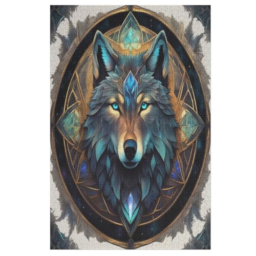 Wolf Puzzles 1000 Teile Erwachsener Kniffel Spaß Für Die Ganze Familie, Holzpuzzle Kinder Erwachsene, Impossible Puzzle Schwer 78×53cm Wolf Puzzles 1000 Teile Erwachsener Kniffel Spaß Für Die Ganze Familie, Holzpuzzle Kinder Erwachsene, Impossible Puzzle Schwer 78×53cm von LTTTT