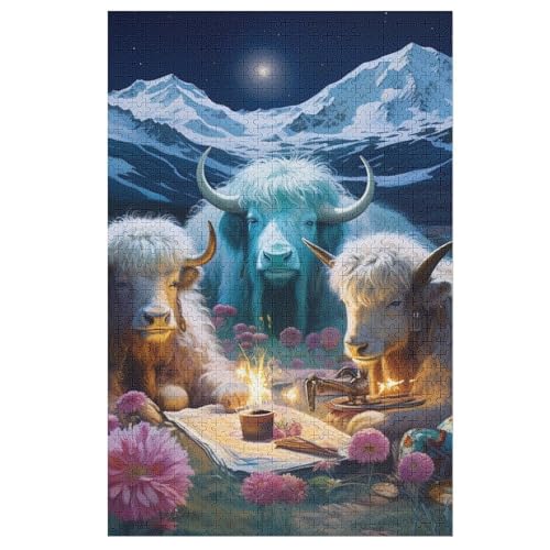 Yak Puzzles 1000 Teile Erwachsener Kniffel Spaß Für Die Ganze Familie, Holzpuzzle Kinder Erwachsene, Impossible Puzzle Schwer 78×53cm Yak Puzzles 1000 Teile Erwachsener Kniffel Spaß Für Die Ganze Familie, Holzpuzzle Kinder Erwachsene, Impossible Puzzle Schwer 78×53cm von LTTTT