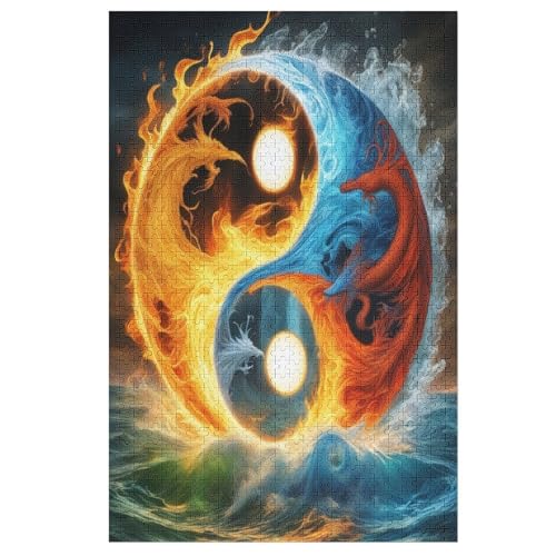 Yin-Yang-Muster Puzzles 1000 Teile Erwachsener Kniffel Spaß Für Die Ganze Familie, Holzpuzzle Kinder Erwachsene, Impossible Puzzle Schwer 78×53cm Yin-Yang-Muster Puzzles 1000 Teile Erwachsener Kniffel Spaß Für Die Ganze Familie, Holzpuzzle Kinder Erwachsene, Impossible Puzzle Schwer 78×53cm von LTTTT